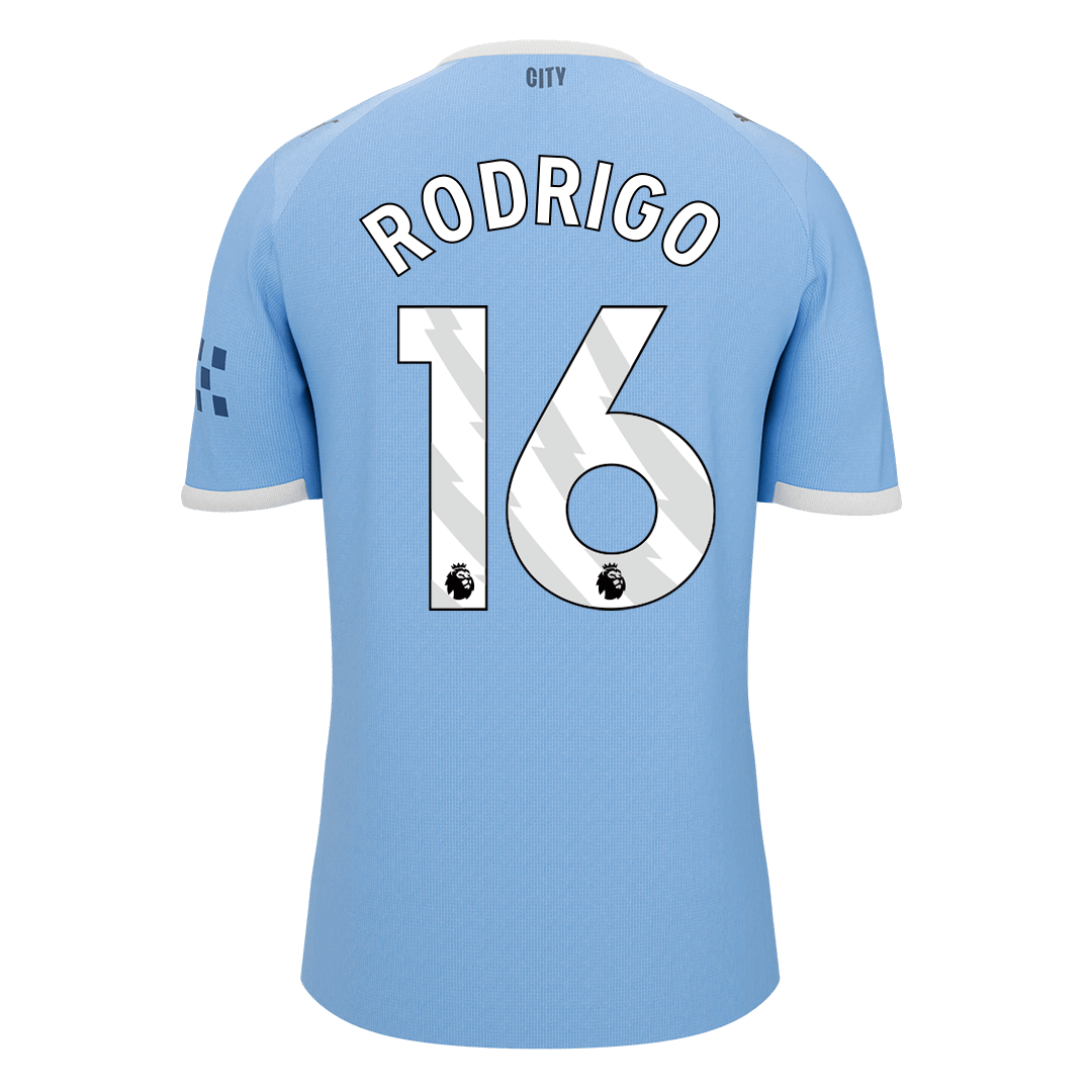 RODRIGO #16 Manchester City Tröja 2025/26 Hemma Premium Blå