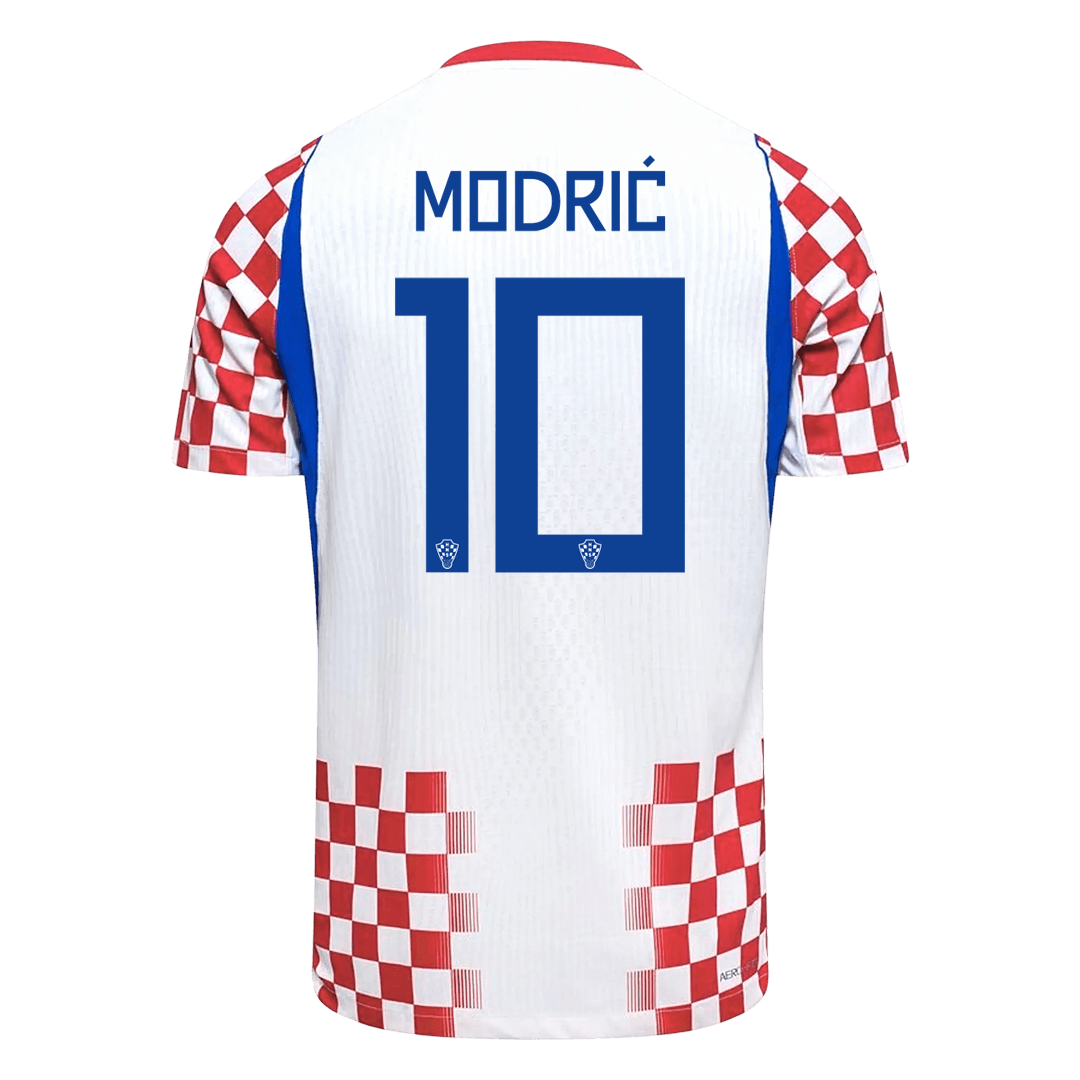 Kroatien Tröja MODRIĆ #10 2026 Hemma Autentisk Röd & Vit