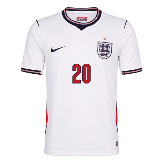 England Tröja PALMER #20 2026 Hemma Vit-1