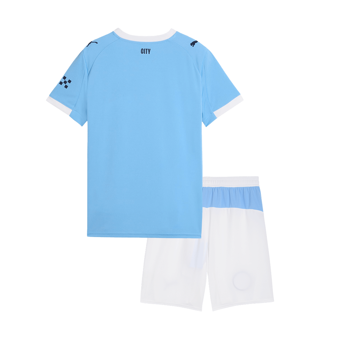 Manchester City Tröja 2025/26 Hemma Blå Barn