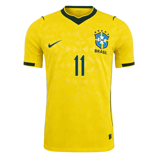 Brasilien Tröja RAPHINHA #11 2026 Hemma Autentisk Gul-1