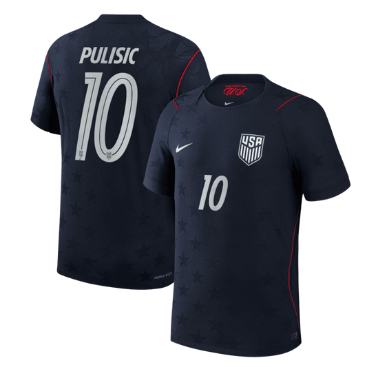 USA Tröja PULISIC #10 2026 Borta Autentisk Svart-1