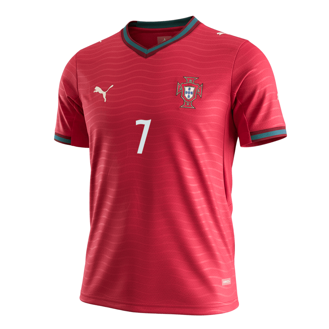 RONALDO #7 Portugal Tröja 2026 Hemma Premium Röd
