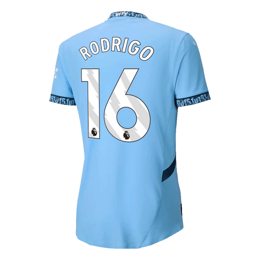 Manchester City Tröja RODRIGO #16 2024/25 Hemma Blå-1