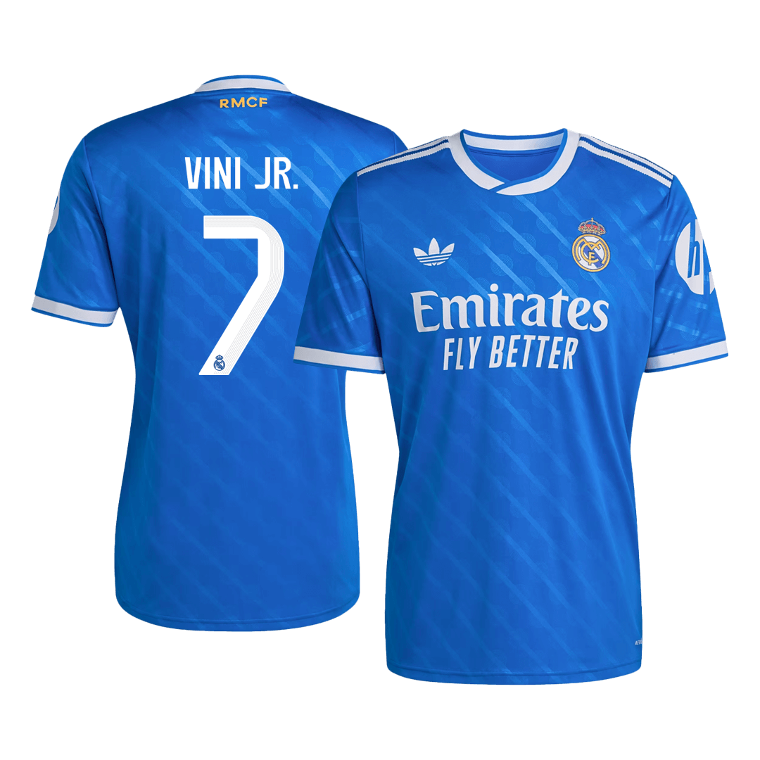 Real Madrid Tröja VINI JR. #7 2025/26 Tredje Blå