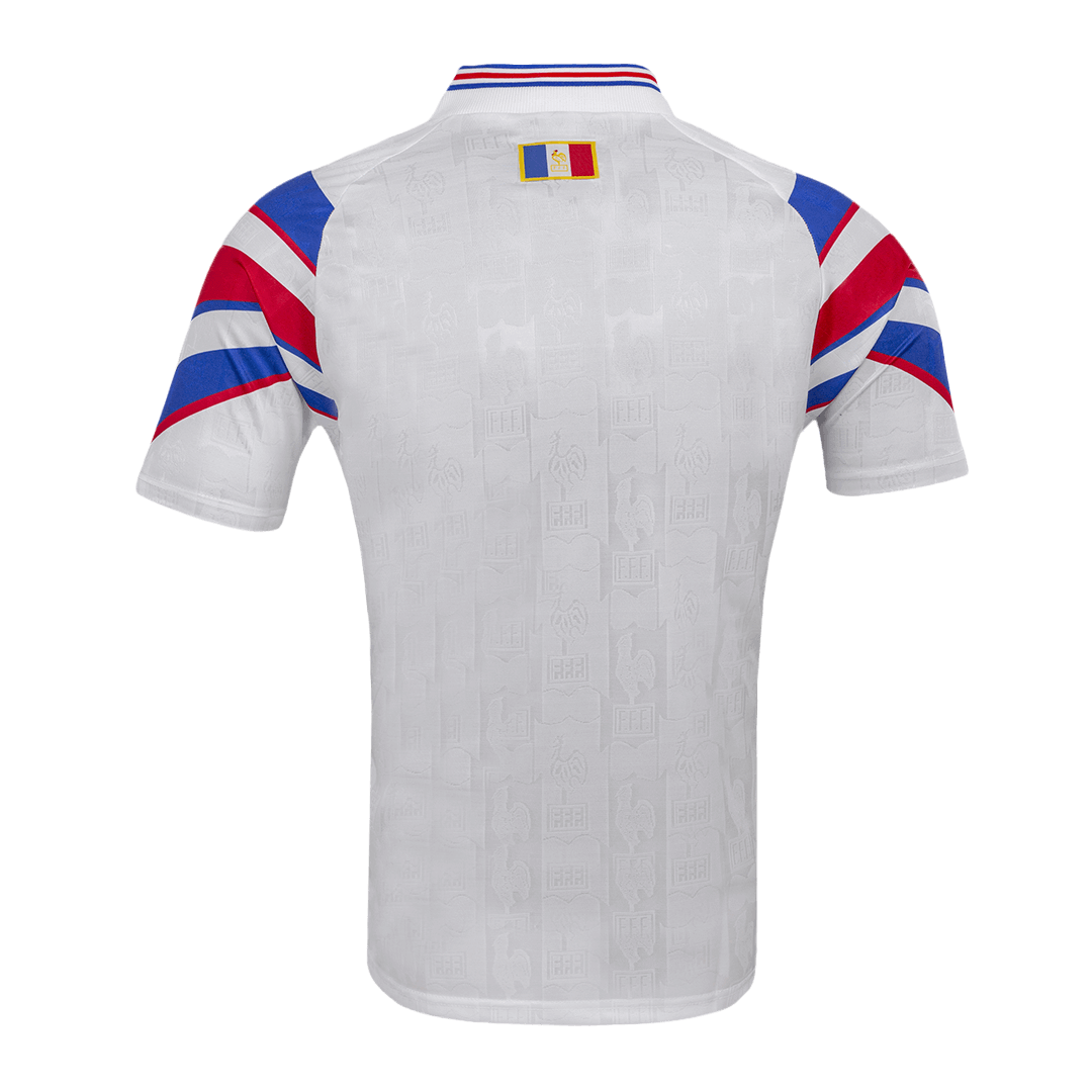 Frankrike Bortatröja Euro 1996 Retro Tröja
Vit