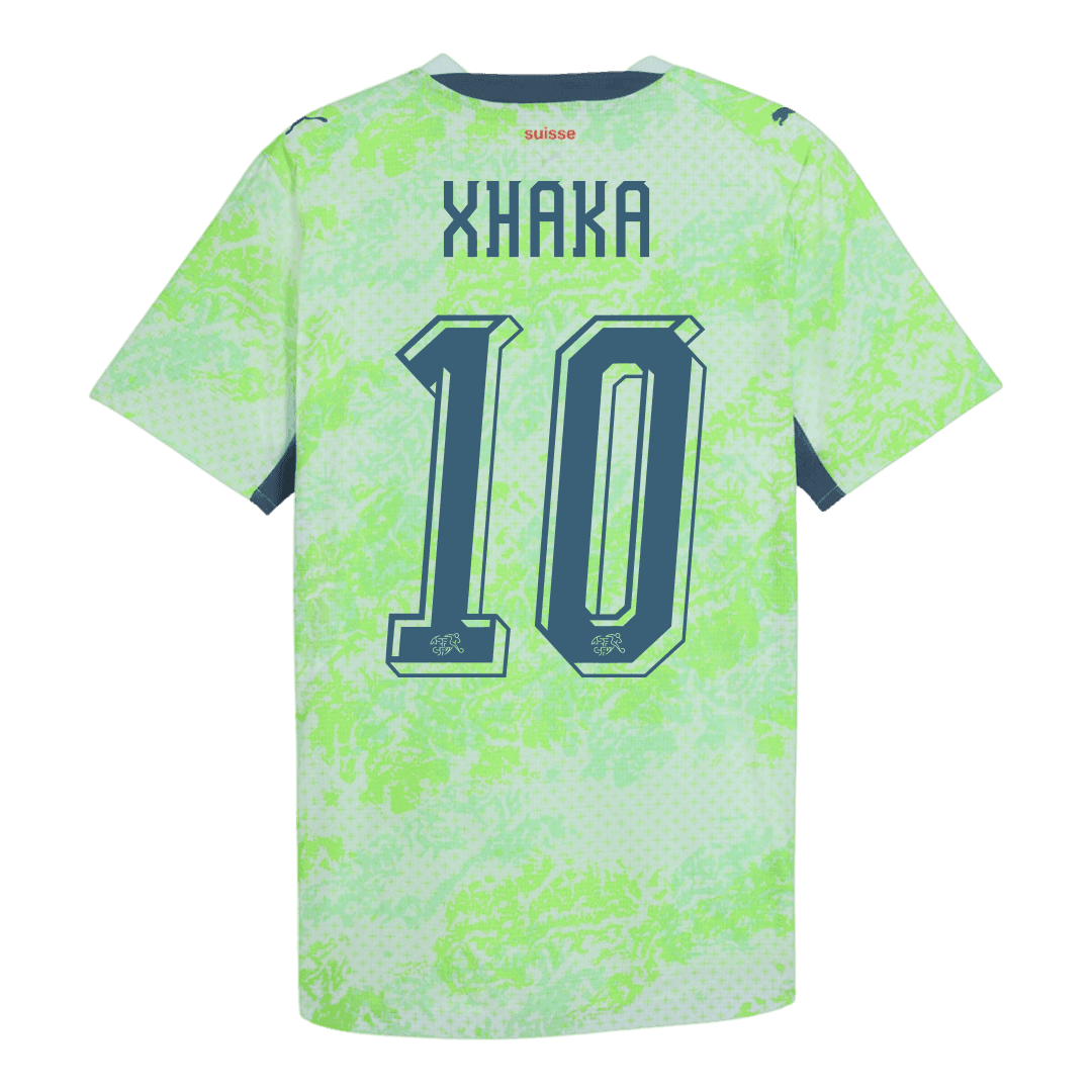 Schweiz Tröja XHAKA #10 2026 Borta Grön