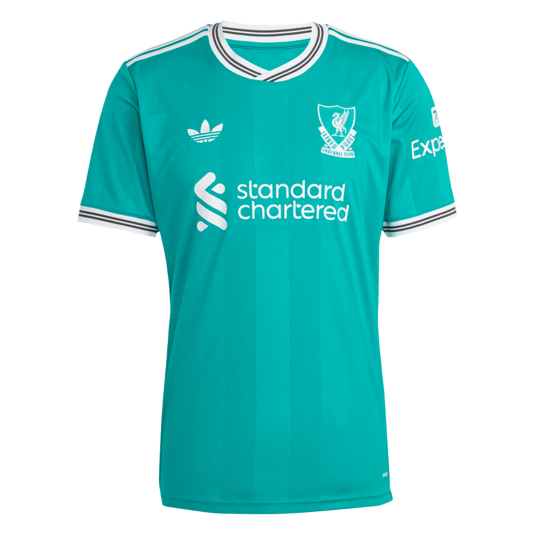 Liverpool Tröja M.SALAH #11 2025/26 Tredje Grön