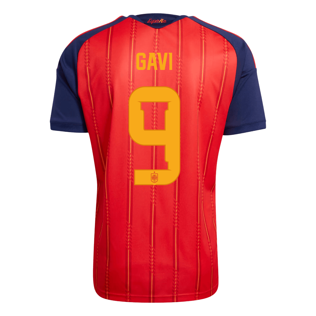 GAVI #9 Spanien Tröja 2026 Hemma Premium Röd