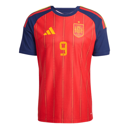Spanien Tröja GAVI #9 2026 Hemma Autentisk Röd-1
