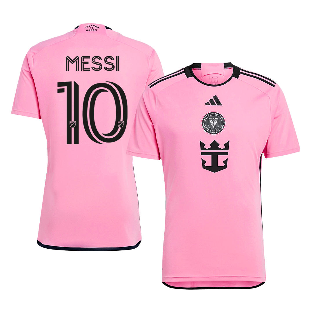 Inter Miami CF Tröja MESSI #10 2024/25 Hemma Rosa