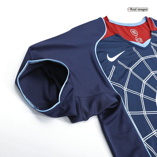 Atletico Madrid Bortatröja 2004/05 Retro Tröja
Mörkblå-1
