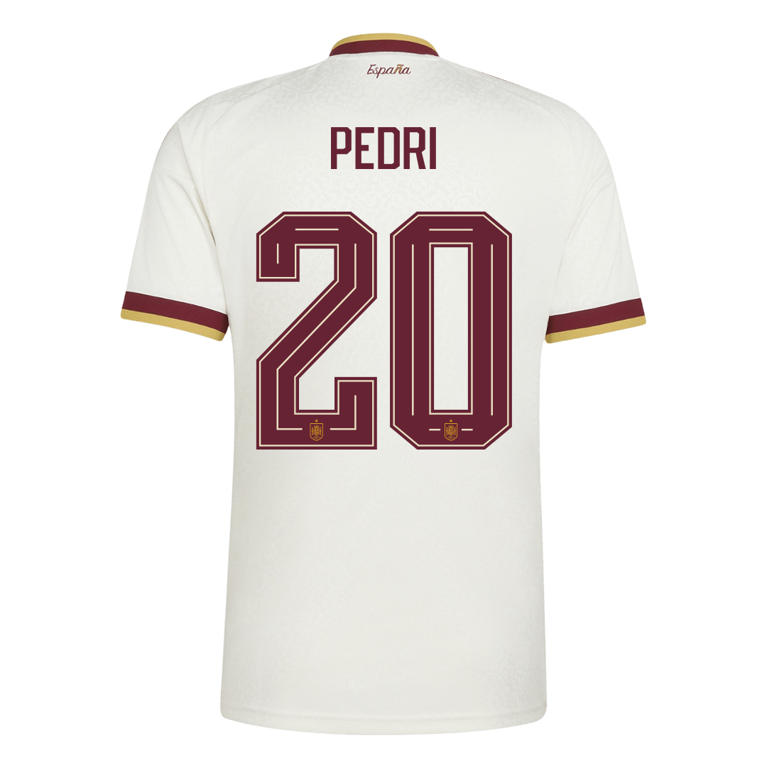 Spanien Tröja PEDRI #20 2026 Borta Vit