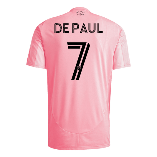 Inter Miami CF Tröja DE PAUL #7 2025 Hemma Rosa-1