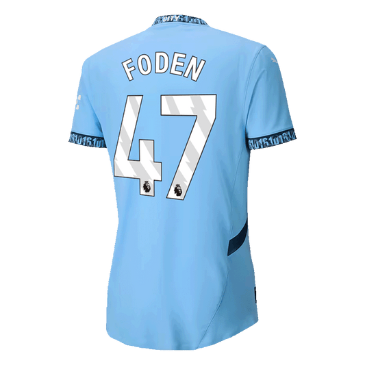 Manchester City Tröja FODEN #47 2024/25 Hemma Blå-1