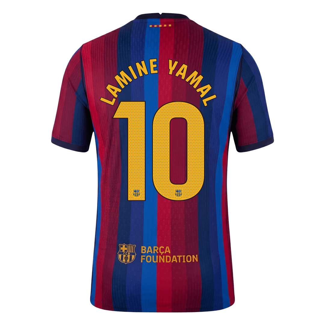 Barcelona Tröja LAMINE YAMAL #10 2026/27 Hemma Autentisk Röd & Blå