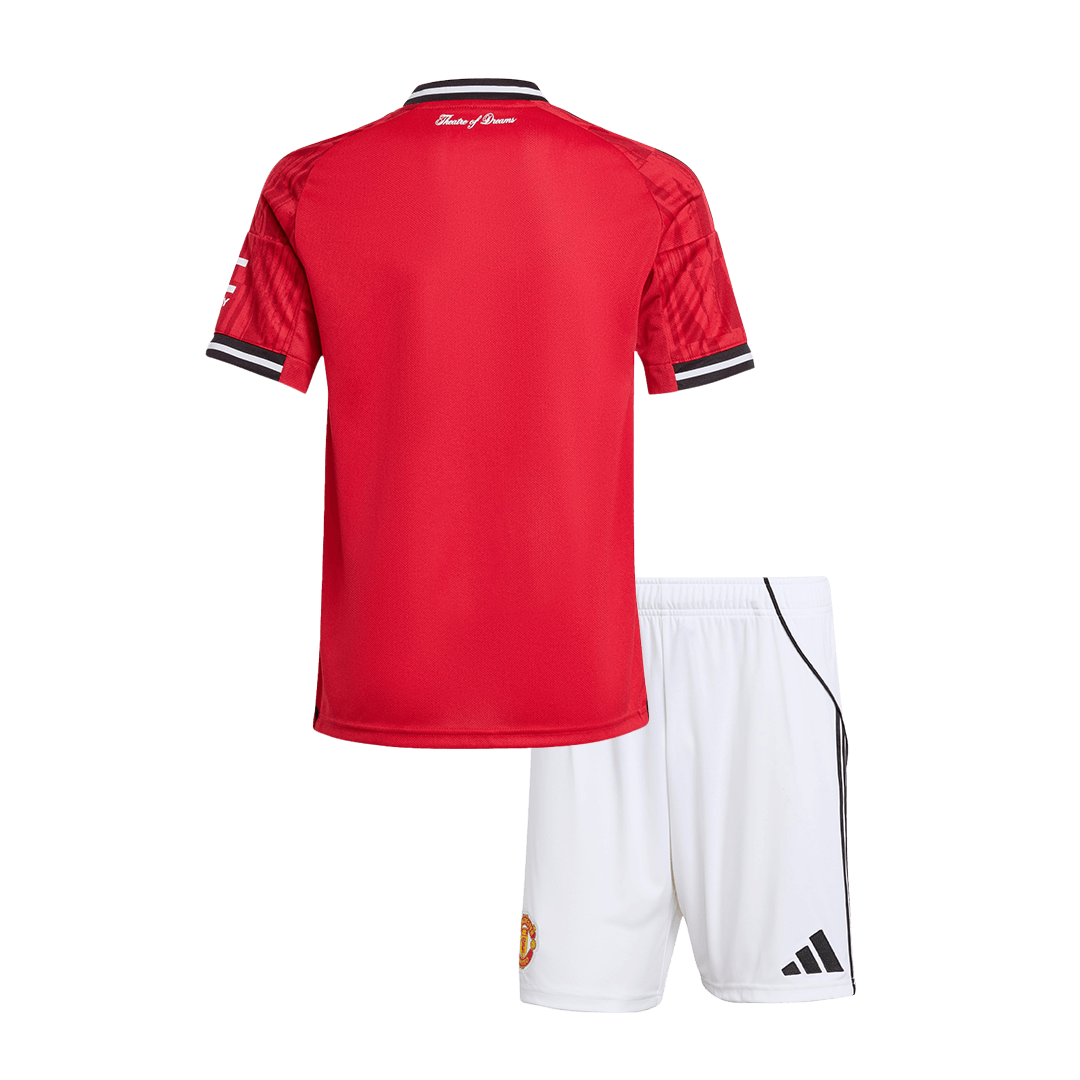 Manchester United Tröja 2025/26 Hemma Röd Barn