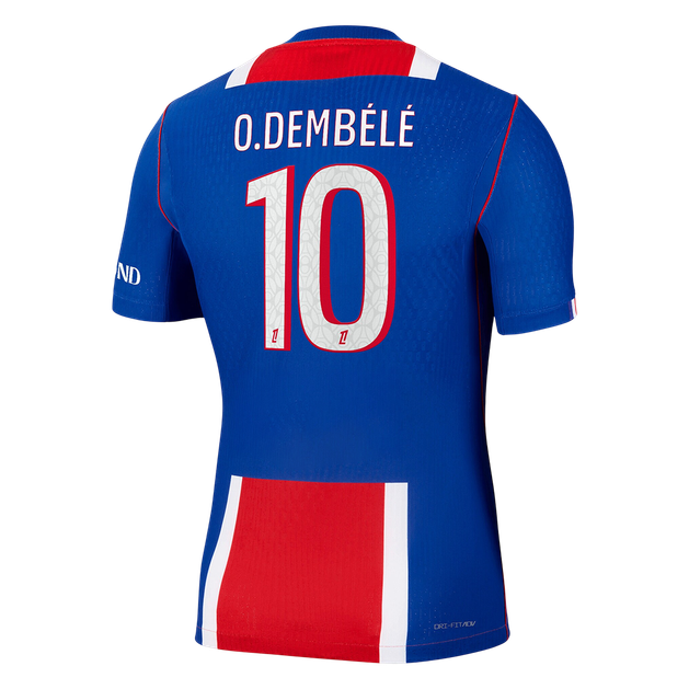 PSG Tröja O. DEMBÉLÉ #10 2026/27 Hemma Autentisk Dark Blue