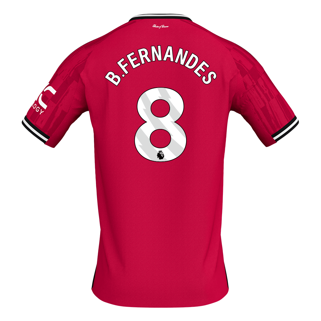 B.FERNANDES #8 Manchester United Tröja 2025/26 Hemma Premium Röd