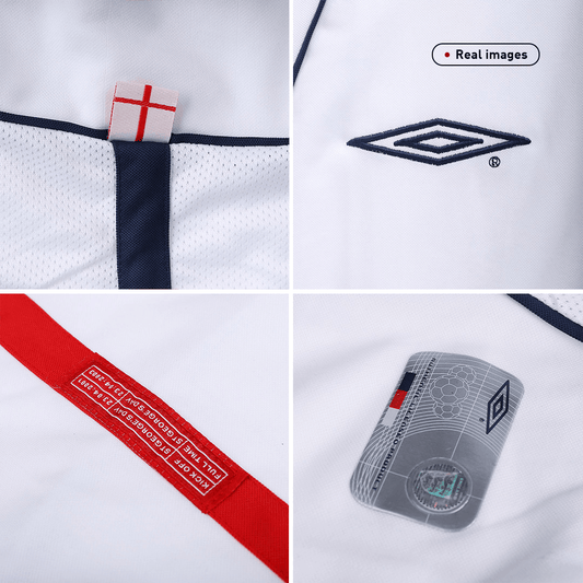 SCHOLES #8 England Hemmatröja 2002 Retro Tröja
Vit-1