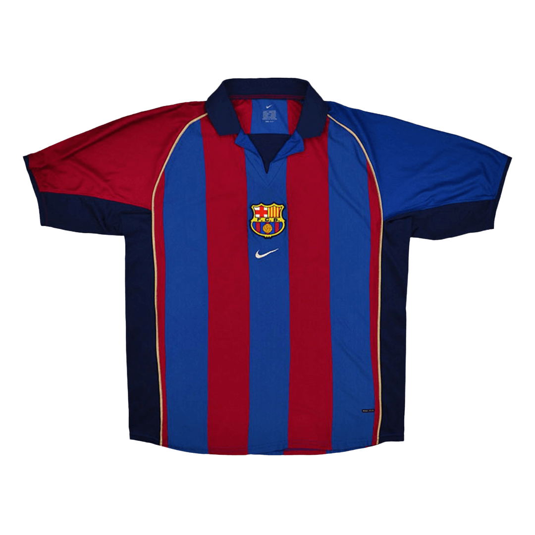 XAVI #6 Barcelona Hemmatröja 2001/02 Retro Tröja
Röd & Blå
