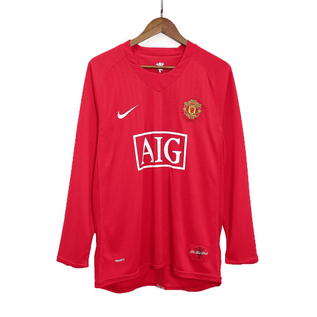 SCHOLES #18 Manchester United Hemmatröja 2007/08 Retro Tröja
Röd