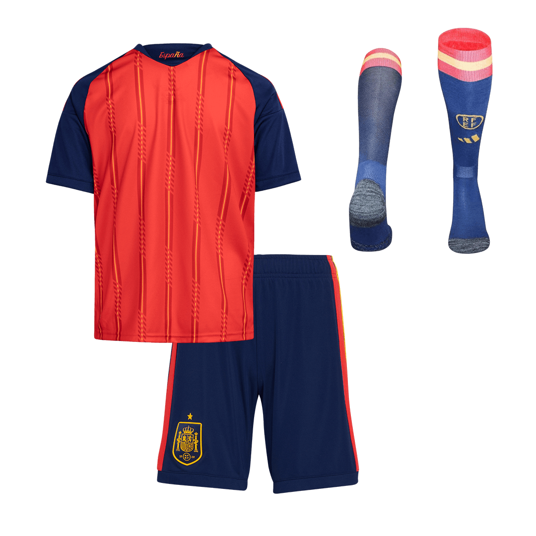 Spanien Tröja 2026 Hemmaställ Röd Barn