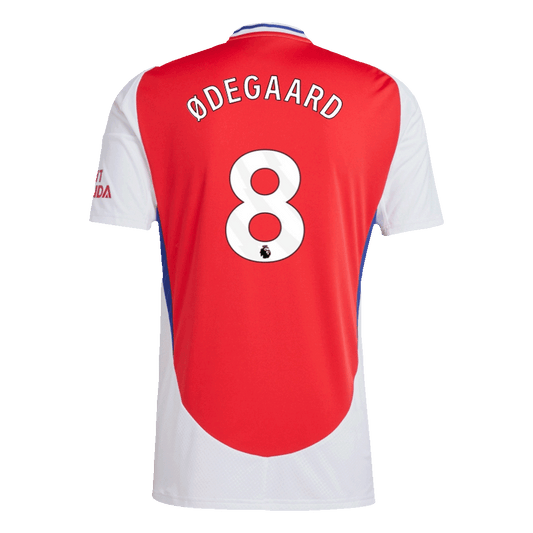 Arsenal Tröja ØDEGAARD #8 2024/25 Hemma Röd-1