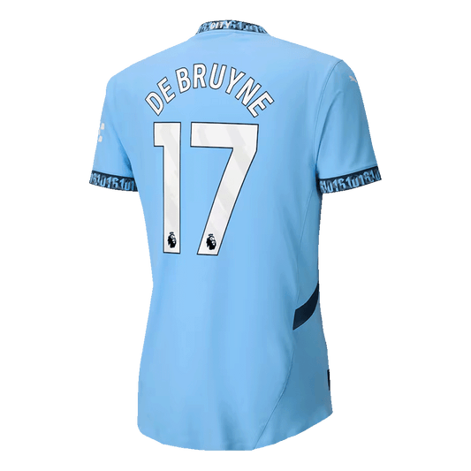 Manchester City Tröja DE BRUYNE #17 2024/25 Hemma Blå-1