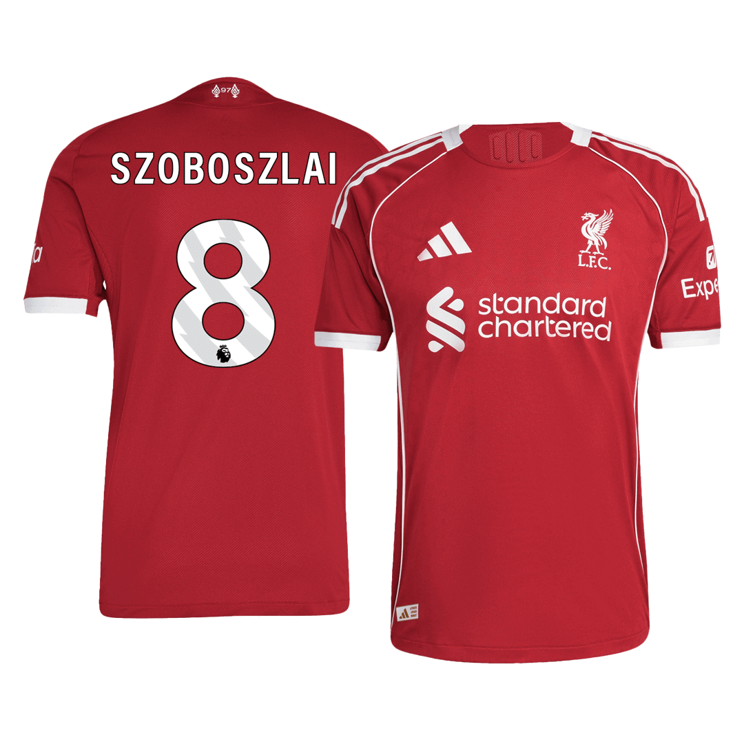 Liverpool Tröja SZOBOSZLAI #8 2025/26 Hemma Röd