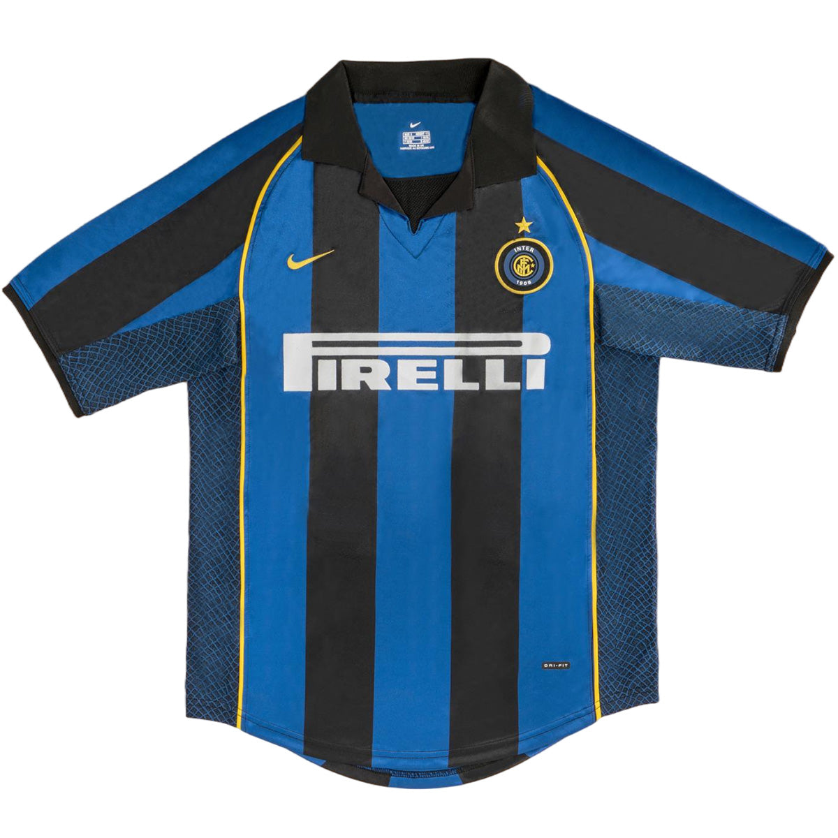 Inter Milan Hemmatröja 2001/02 Retro Tröja
Blå och svart
