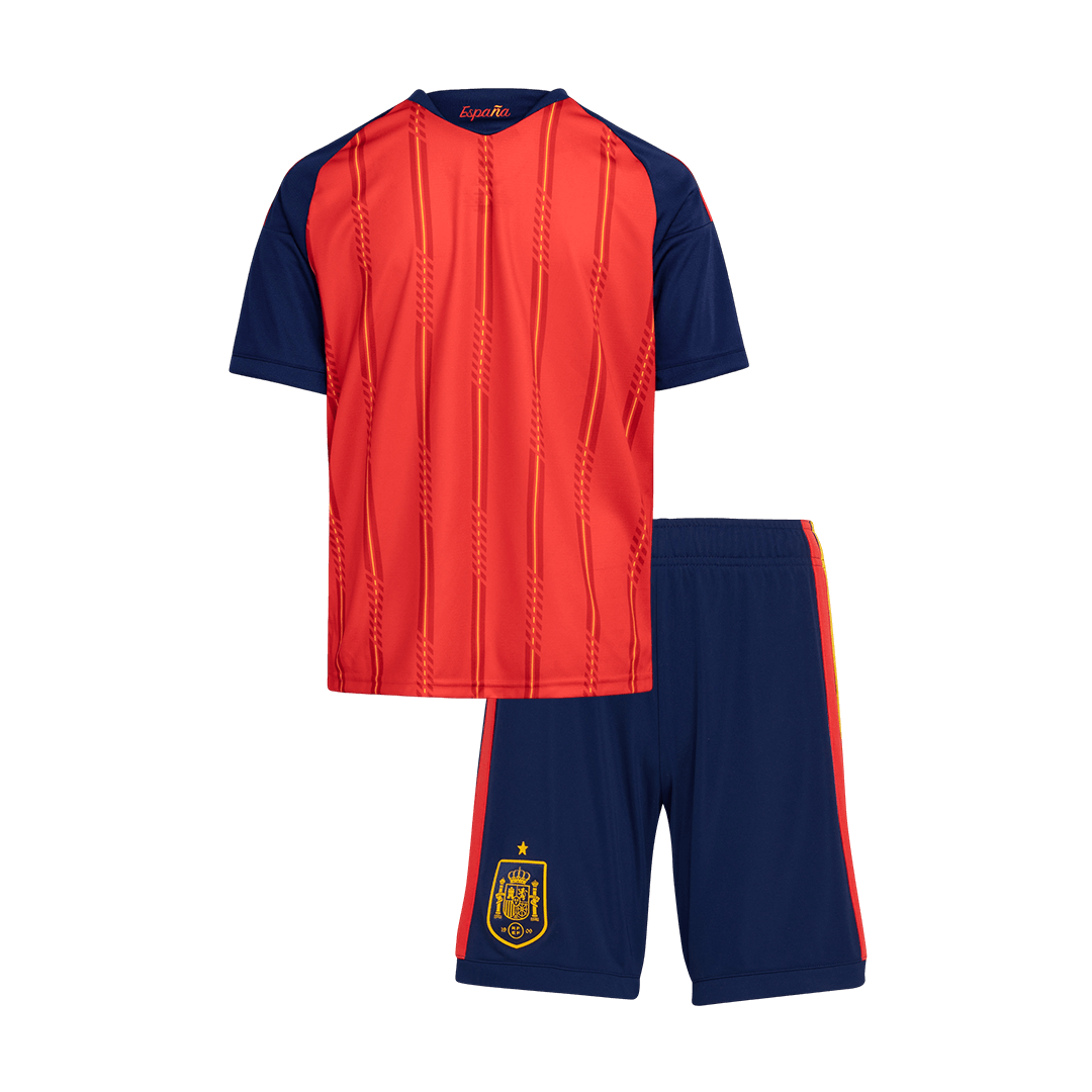 Spanien Tröja 2026 Hemma Röd Barn Premium