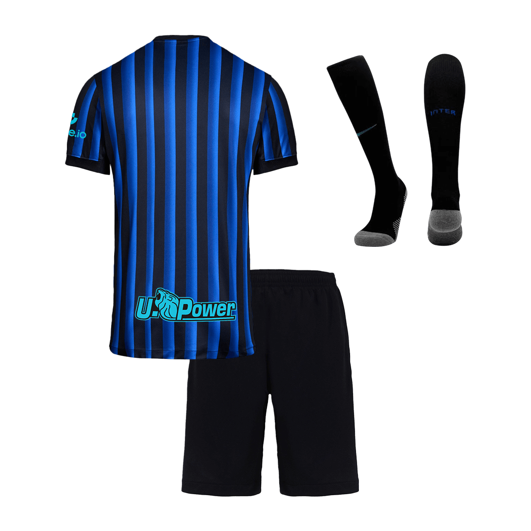 Inter Milan Tröja 2025/26 Hemmaställ Blå och svart Barn