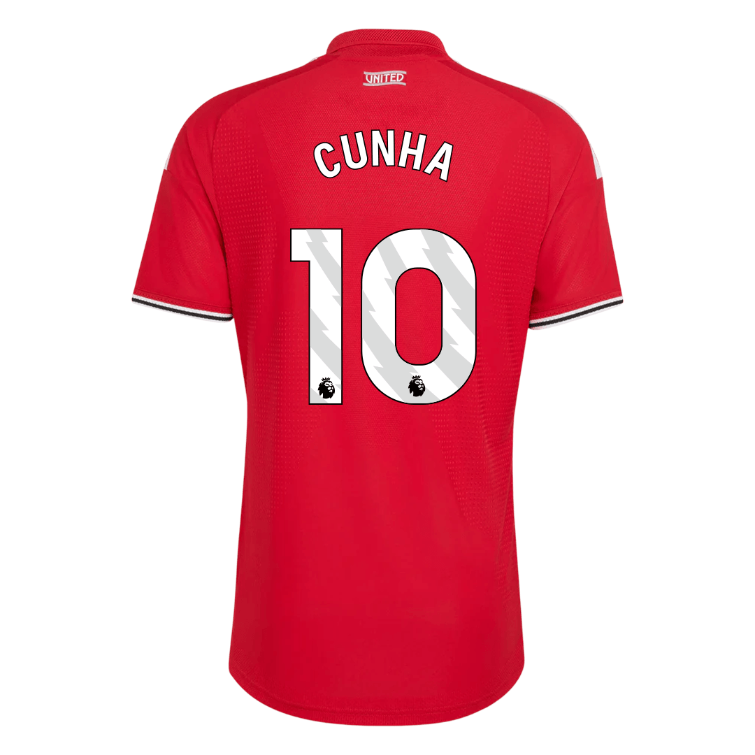 Manchester United Tröja CUNHA #10 2026/27 Hemma Autentisk Röd
