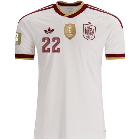 Spanien Tröja CUBARSÍ #22 2026 Borta Vit-1
