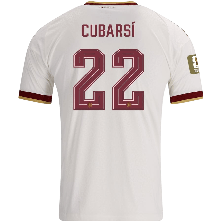 Spanien Tröja CUBARSÍ #22 2026 Borta Vit