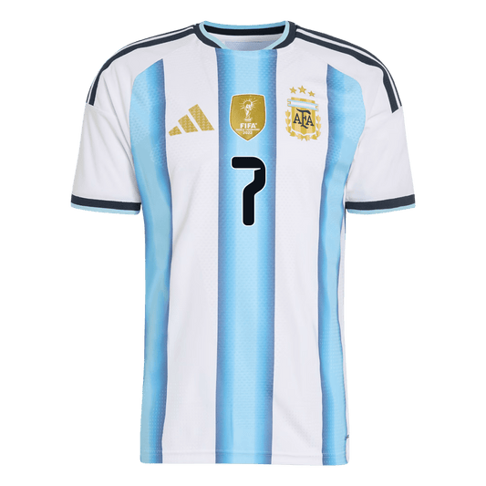 Argentina Tröja DE PAUL #7 2026 Hemma Autentisk Blå & Vit-1