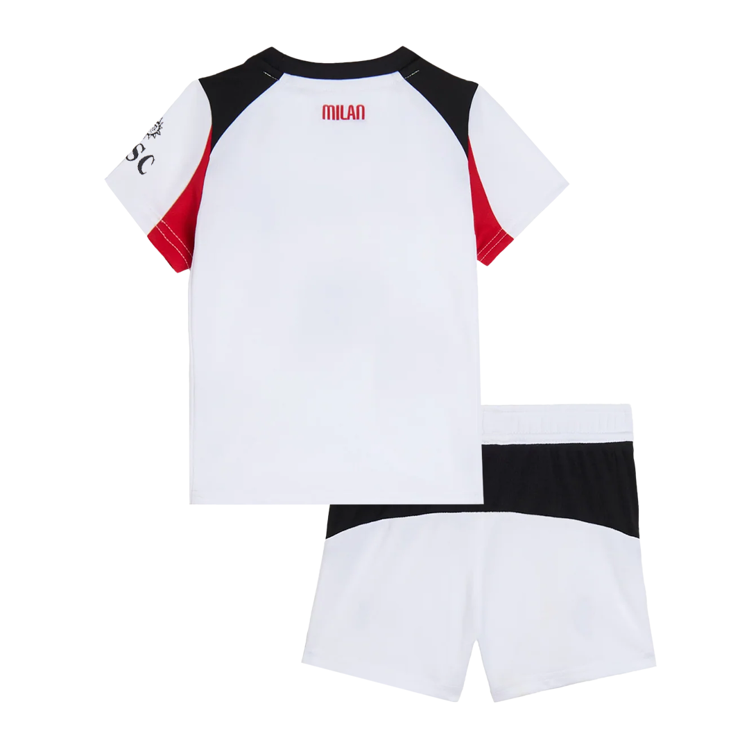 AC Milan Tröja 2025/26 Borta Vit Barn