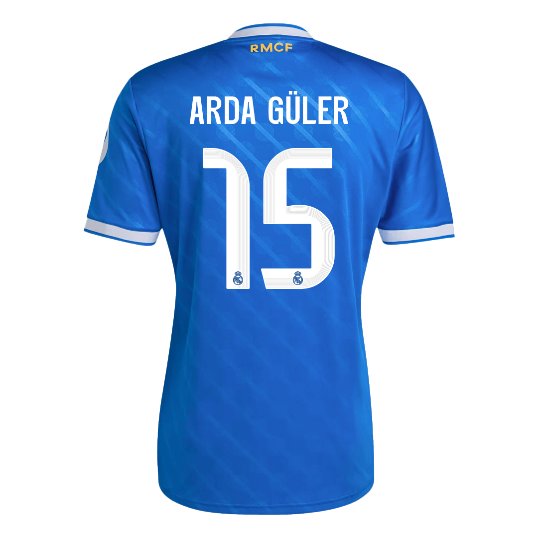 Real Madrid Tröja ARDA GÜLER #15 2025/26 Tredje Blå