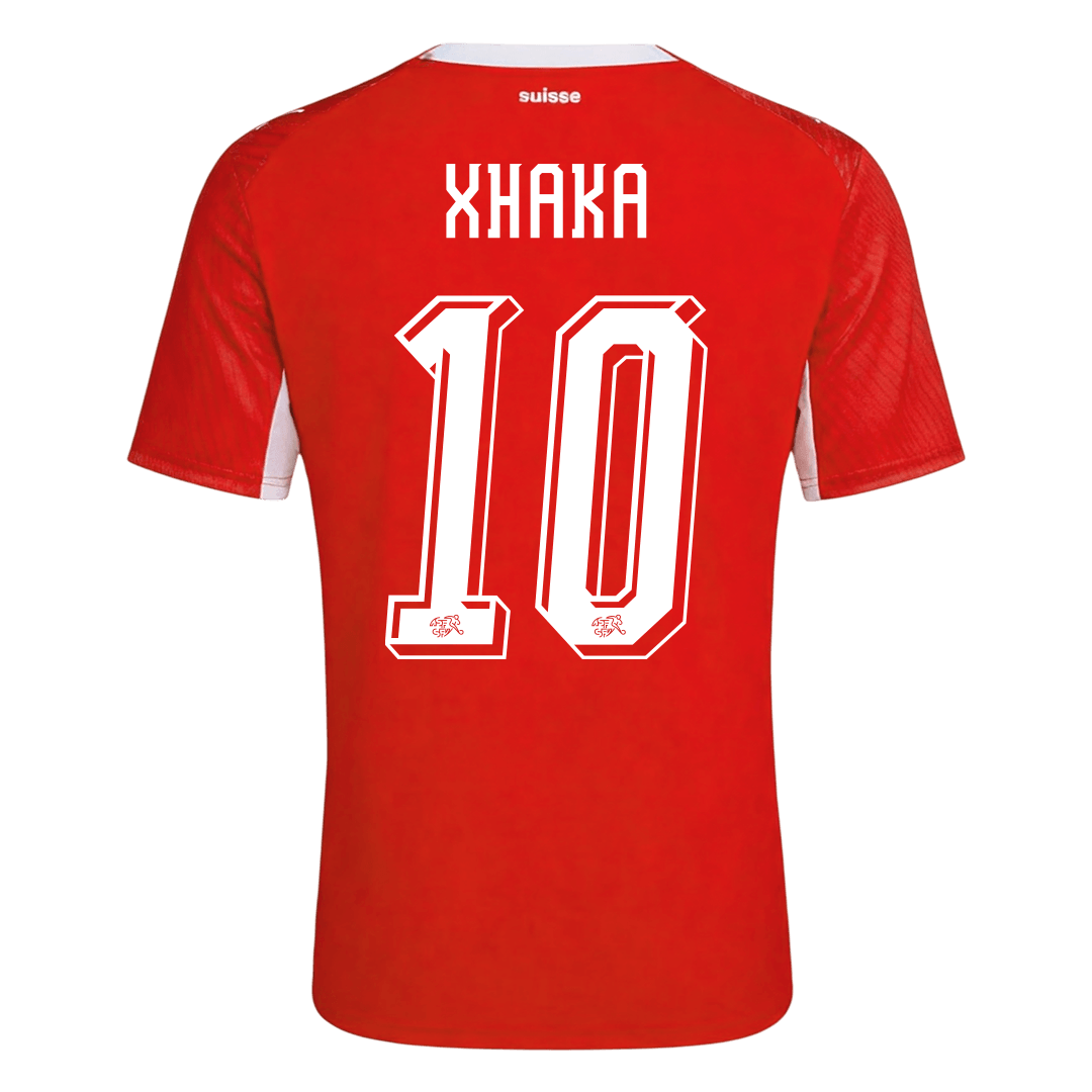 Schweiz Tröja XHAKA #10 2026 Hemma Röd