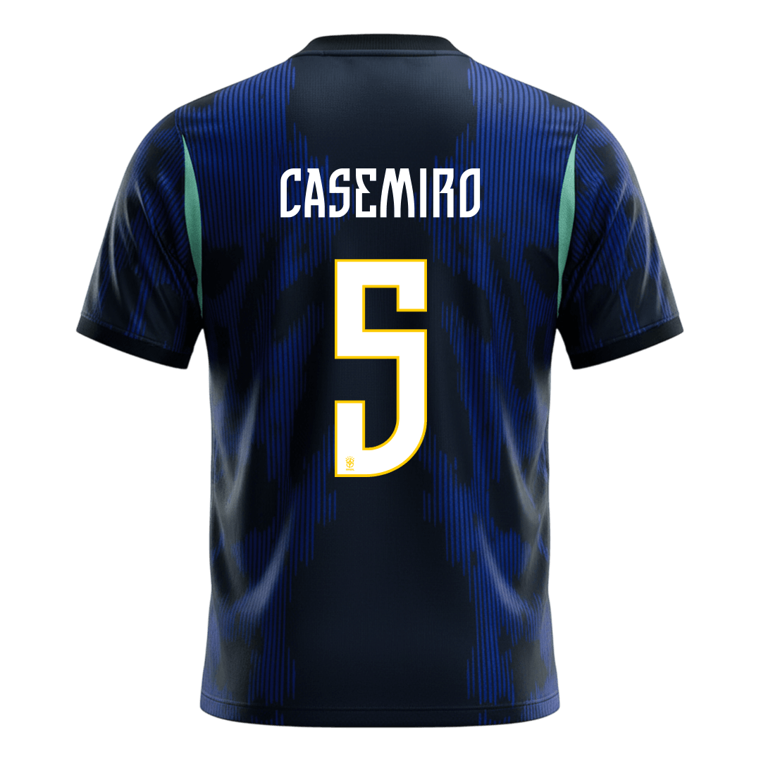 Brasilien Tröja CASEMIRO #5 2026 Borta Mörkblå