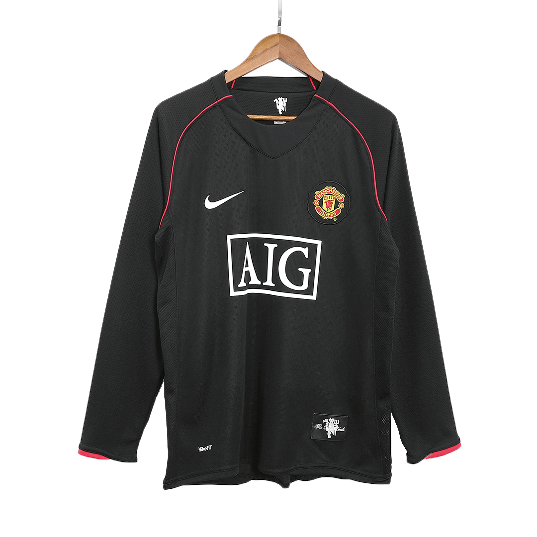 Manchester United Bortatröja 2007/08 Retro Tröja
 Svart