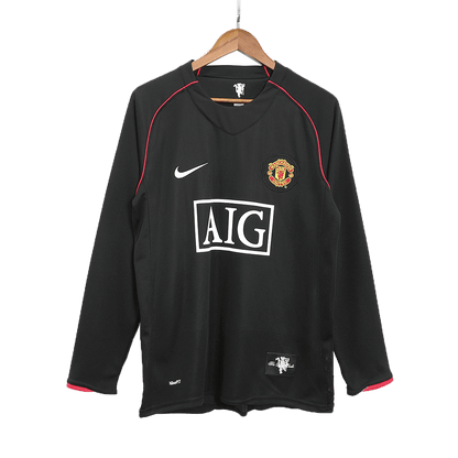 Manchester United Bortatröja 2007/08 Retro Tröja
 Svart