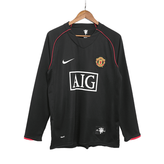 Manchester United Bortatröja 2007/08 Retro Tröja
 Svart