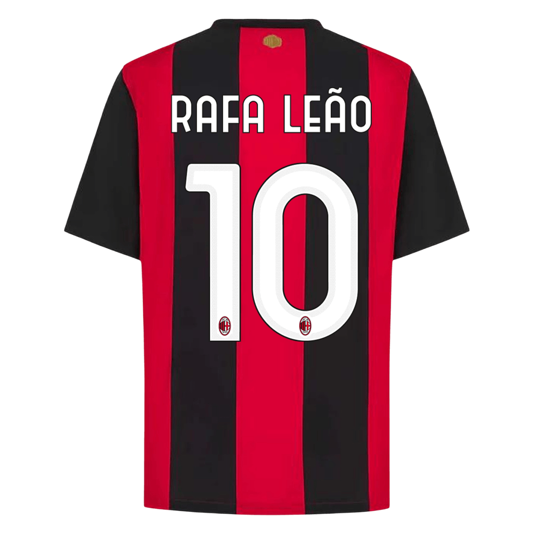 AC Milan Tröja RAFA LEÃO #10 2026/27 Hemma Röd & Svart-3