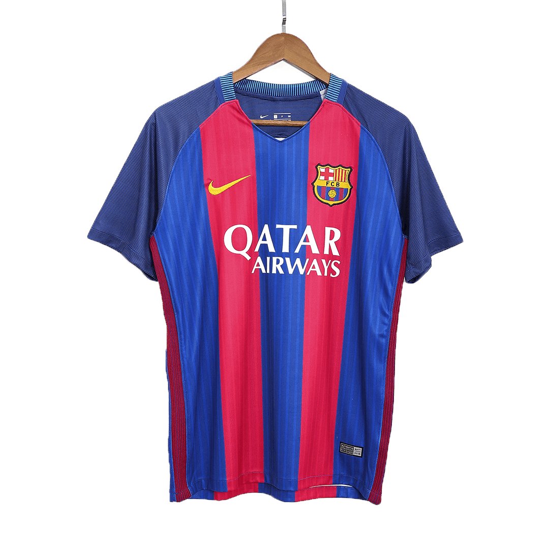 MESSI #10 Barcelona Hemmatröja 2016/17 Retro Tröja
 Röd & Blå