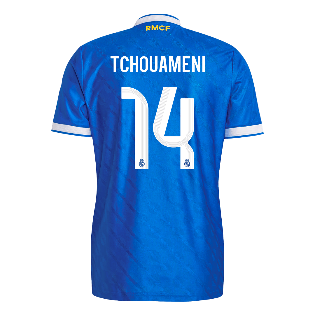 Real Madrid Tröja TCHOUAMENI #14 2025/26 Tredje Blå
