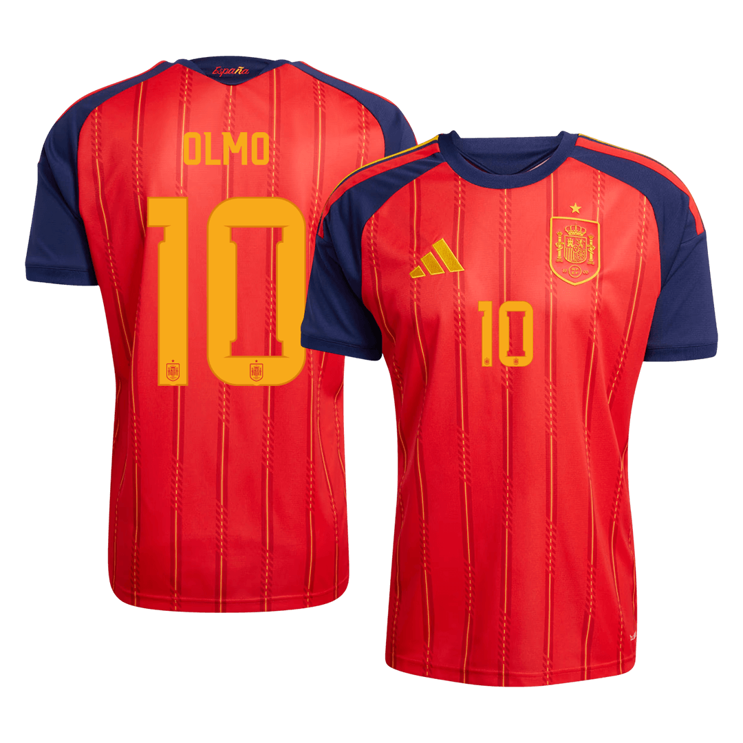 OLMO #10 Spanien Tröja 2026 Hemma Premium Röd