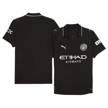 Manchester City Tröja 2025/26 Borta Svart-4