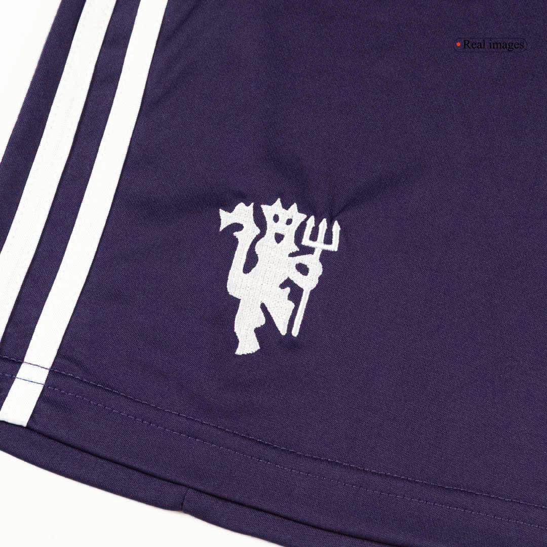 Manchester United Shorts 2025/26 Borta Lila-4